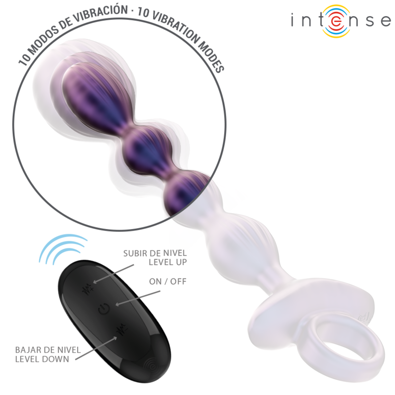 INTENSE - JACKIE PLUG ANAL VIBRADOR MODELO 1 COMANDO REMOTO