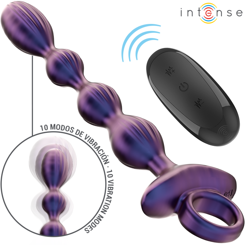 Intense - Jackie Plug Anal Vibratório Modelo 1 Controle Remoto