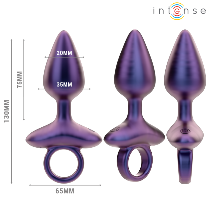Intense - Michael Vibrador Anal Plug Modelo 2 Controle Remoto