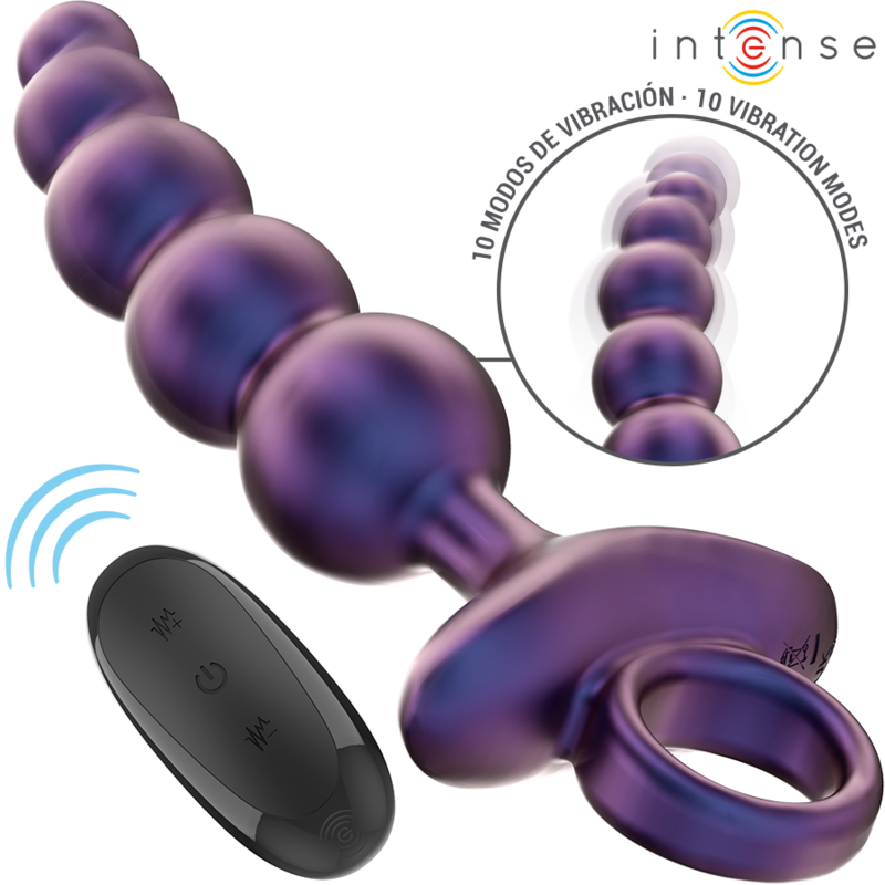 INTENSE - TITO PLUG ANAL VIBRADOR MODELO 3 COM CONTROLO REMOTO