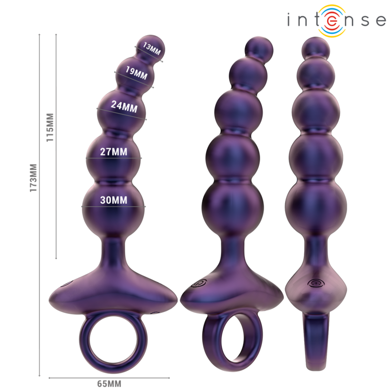 INTENSE - TITO PLUG ANAL VIBRADOR MODELO 3 COM CONTROLO REMOTO