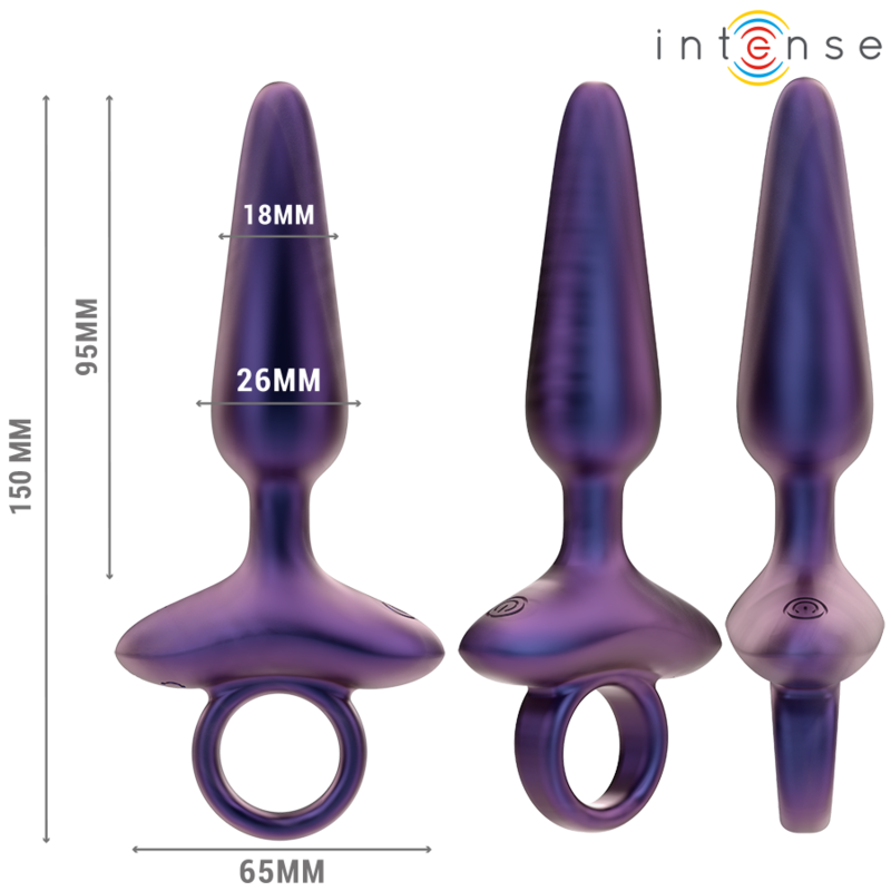 Intense - Marlon Vibrador Anal Plug Modelo 4 Controle Remoto