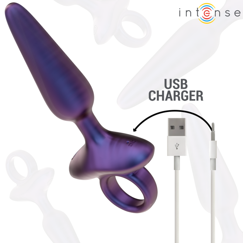 INTENSE - MARLON PLUG ANAL VIBRADOR MODELO 4 COMANDO REMOTO
