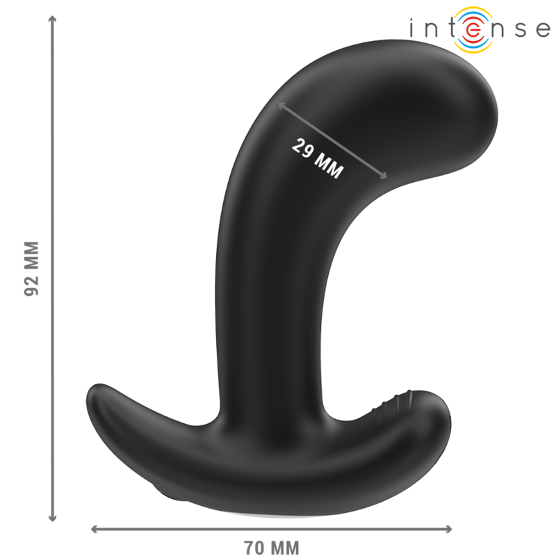 INTENSE - CHANDLER PLUG ANAL 10 VIBRAÇÕES PRETO COMANDO REMOTO
