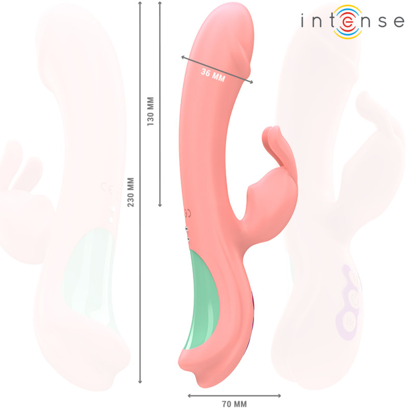 INTENSE - RACHEL VIBRADOR RABBIT 5 VIBRAÇÕES ROSA