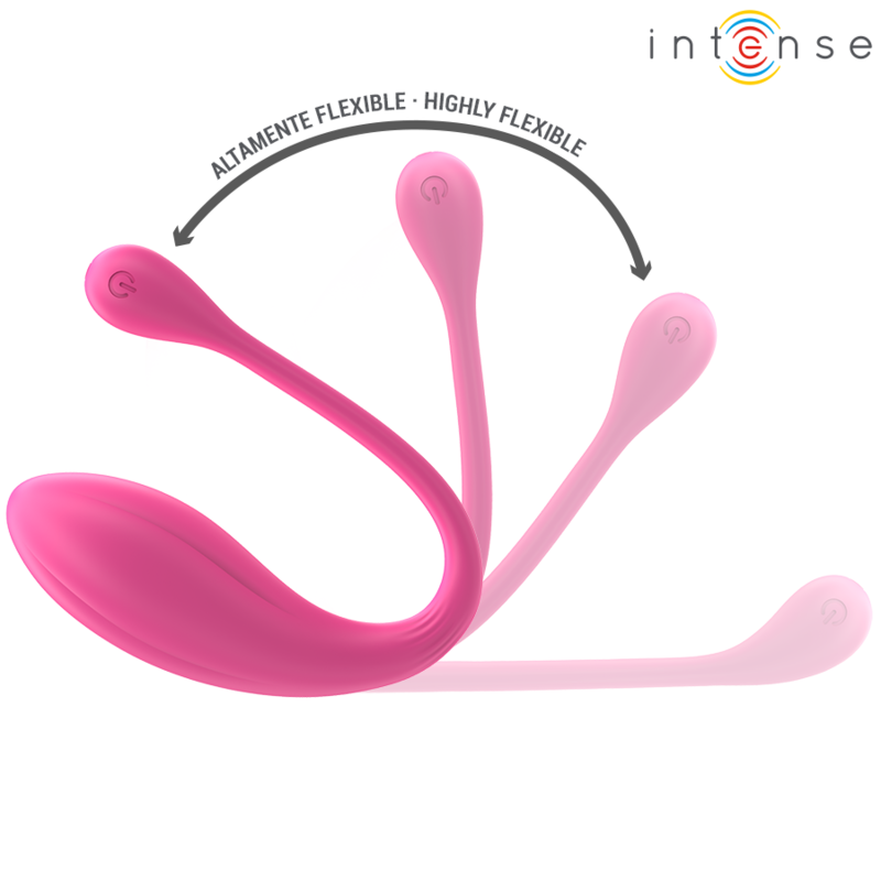 INTENSE - JANICE VIBRADOR U COM DUPLA ESTIMULAÇÃO 10 VIBRAÇÕES ROSA COM CONTROLO REMOTO