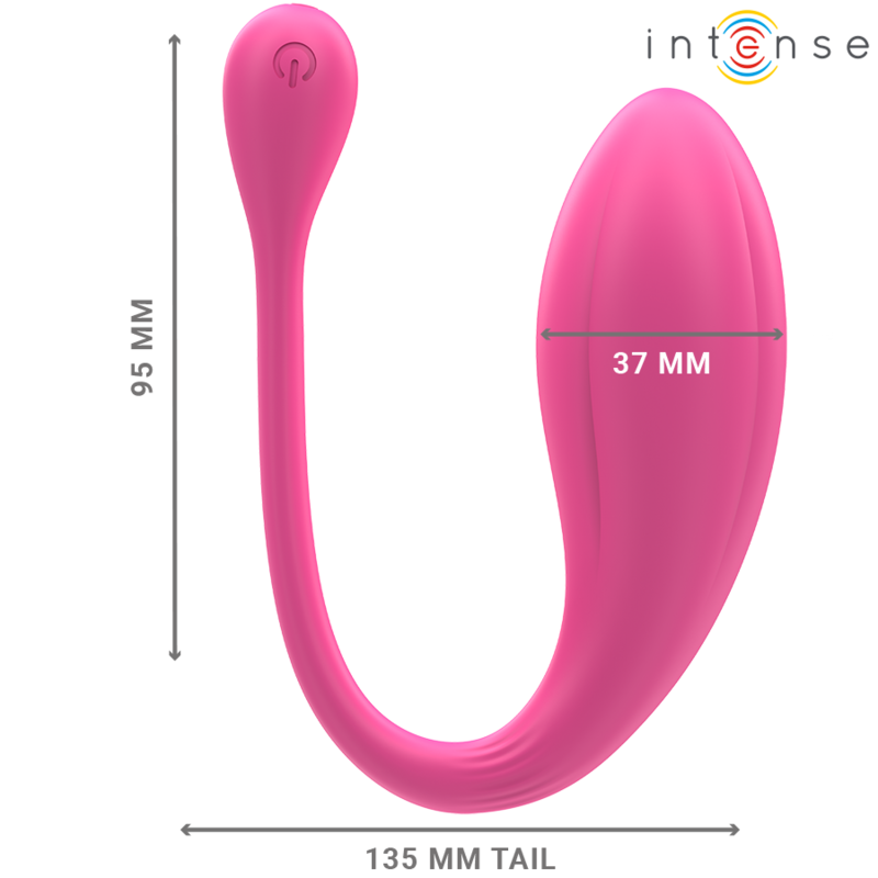 INTENSE - JANICE VIBRADOR U COM DUPLA ESTIMULAÇÃO 10 VIBRAÇÕES ROSA COM CONTROLO REMOTO