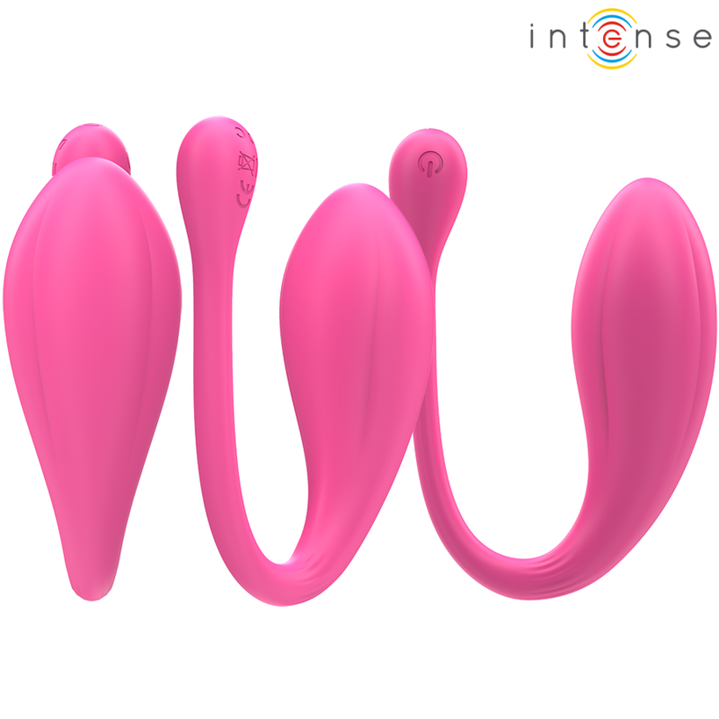 INTENSE - JANICE VIBRADOR U COM DUPLA ESTIMULAÇÃO 10 VIBRAÇÕES ROSA COM CONTROLO REMOTO