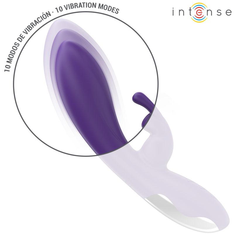 INTENSE - RANDALL VIBRADOR RABBIT 10 VIBRAÇÕES ROXO
