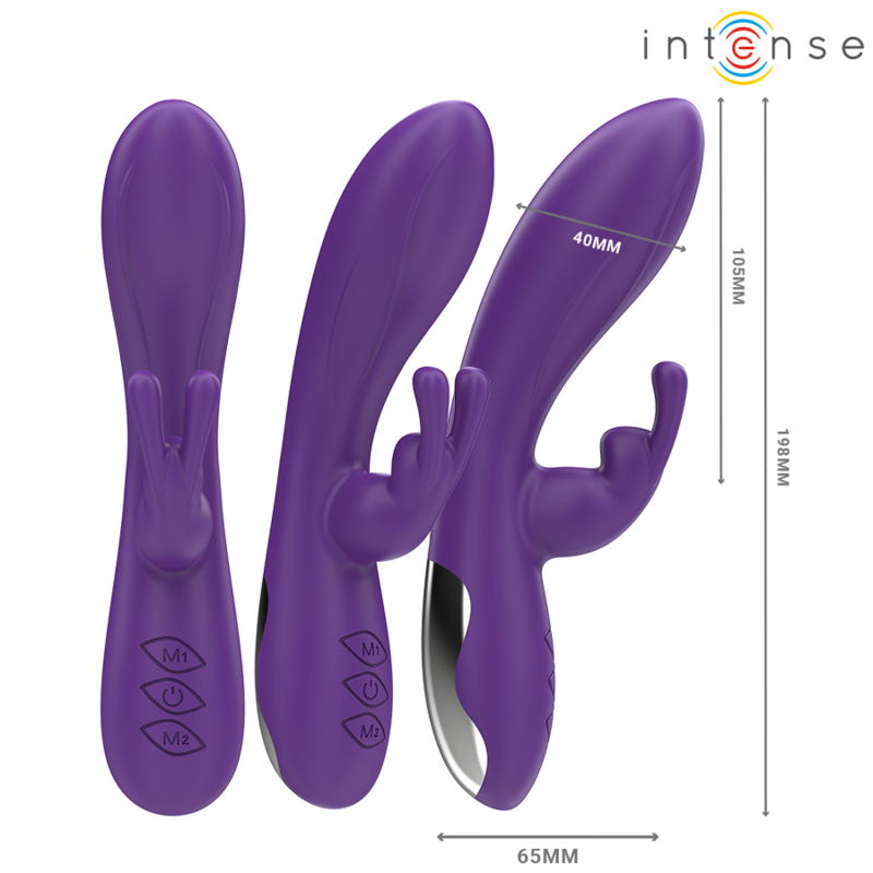 INTENSE - RANDALL VIBRADOR RABBIT 10 VIBRAÇÕES ROXO
