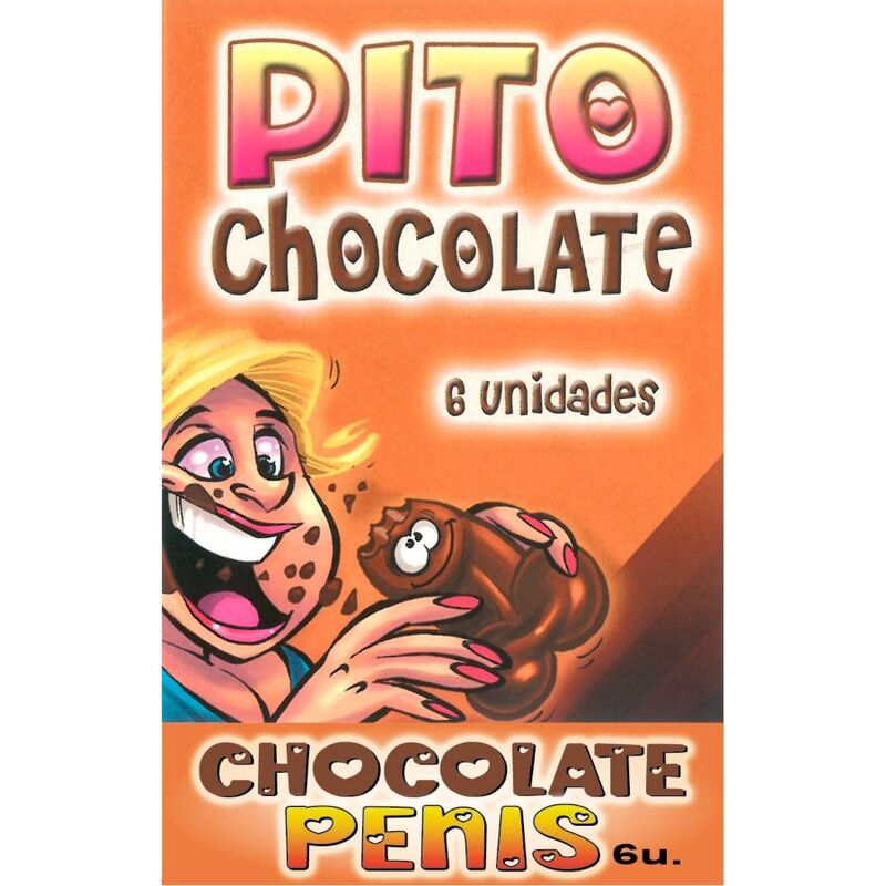 DIABLO PICANTE - CAIXA 6 CHOCOLATES FORMA PÊNIS