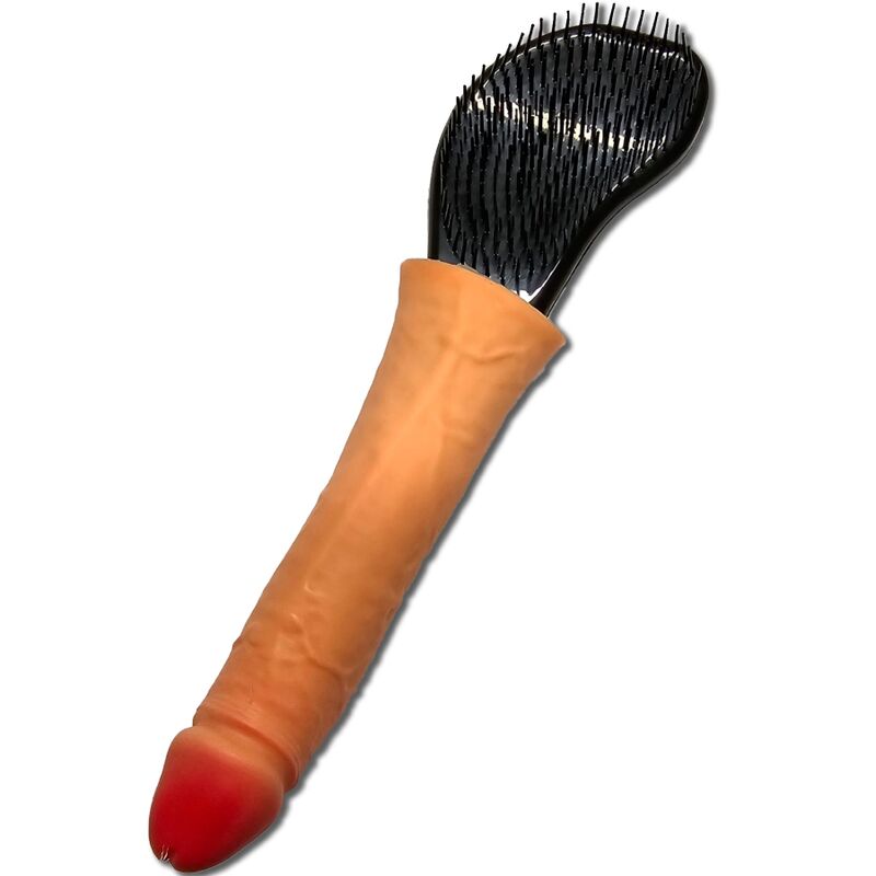 DIABLO PICANTE - ESCOVA PARA CABELO COM PÊNIS NA PONTA