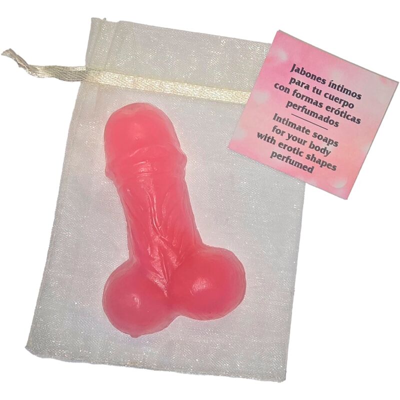DIABLO PICANTE - SABONETE PERFUMADO FORMA PÊNIS ROSA