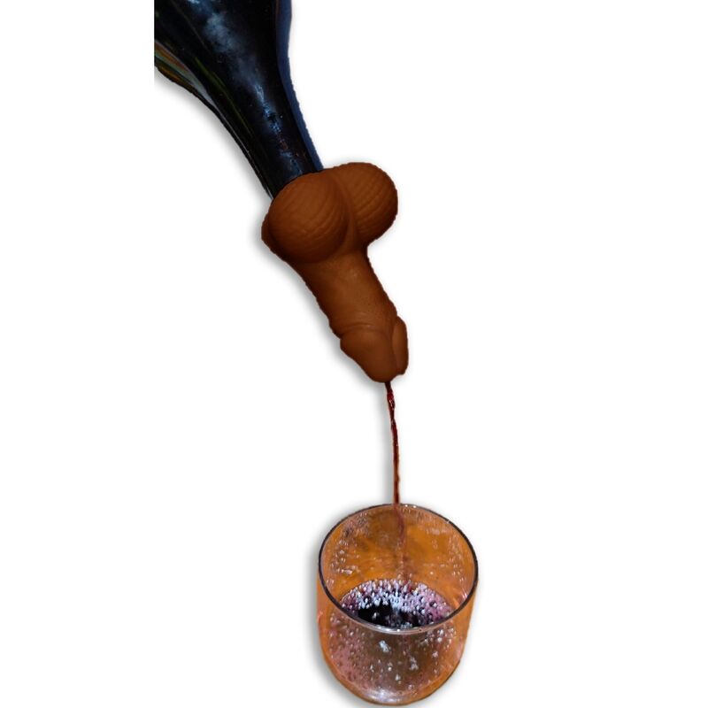 DIABLO PICANTE - DECANTADOR DE VINHO FORMA PÊNIS MULATO