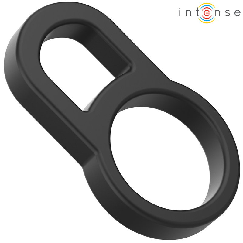 INTENSE - BOBBY ANEL DUPLO EM SILICONE PARA PÉNIS PRETO