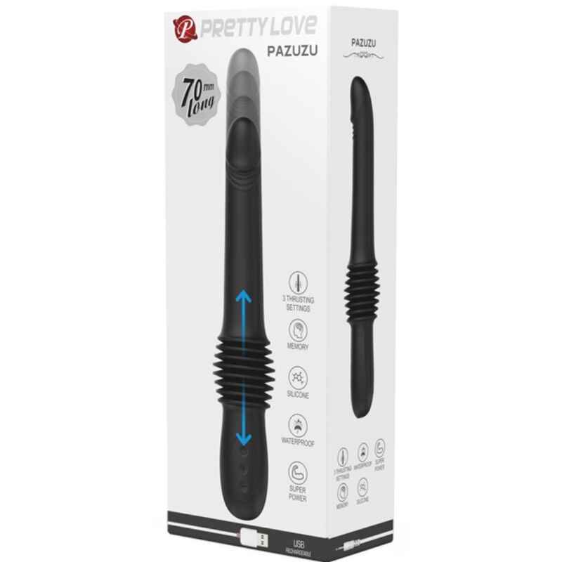 PRETTY LOVE - VIBRADOR PAZUZU 3 MODOS DE IMPULSO PRETO