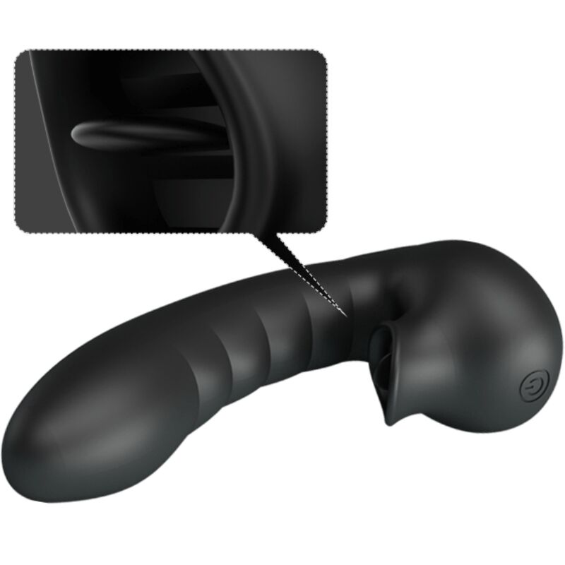 PRETTY LOVE - GILO VIBRADOR DE DEDO SILICONE PRETO