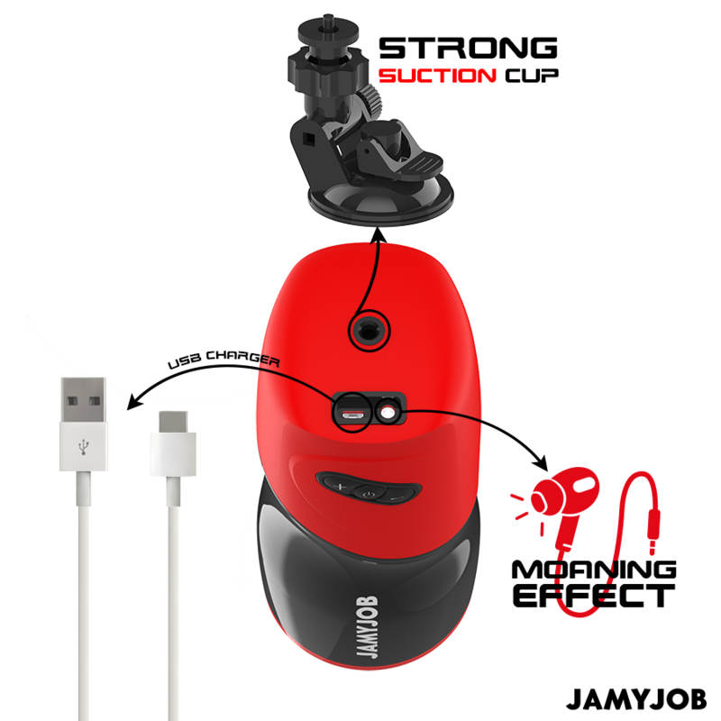 JAMYJOB - XPEED MASTURBADOR VAGINA AUTOMÁTICO 5 MODOS DE EMPUXO E SOM
