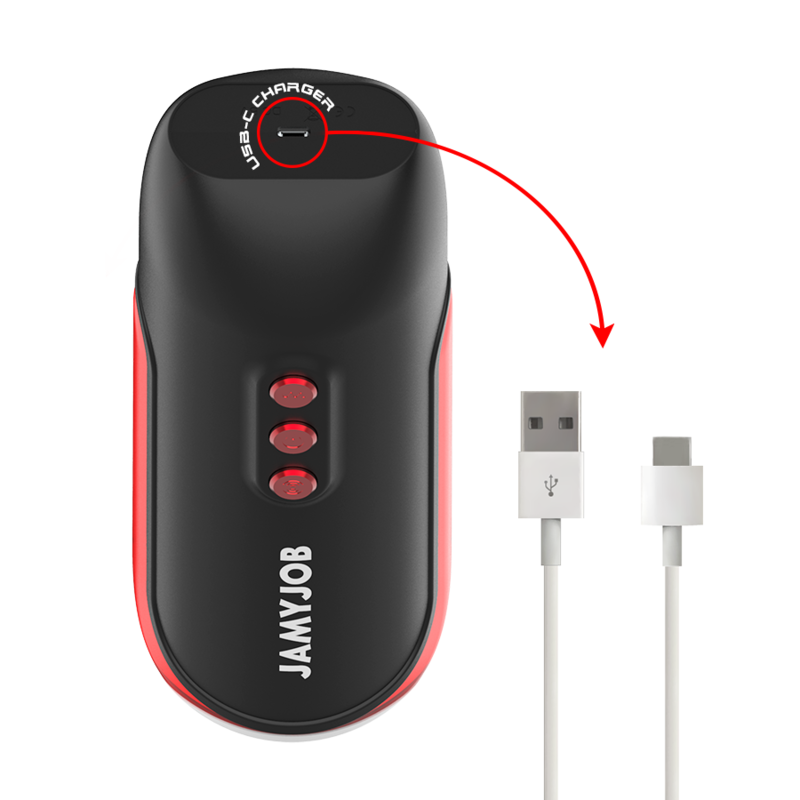 JAMYJOB - BLAZE MASTURBADOR BOCA AUTOMÁTICO 5 MODOS ONDAS ESTIMULADORAS E VIBRAÇÃO