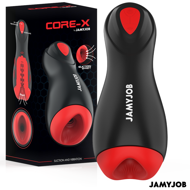 JAMYJOB - CORE-X MASTURBADOR AUTOMÁTICO 5 MODOS DE ONDAS ESTIMULADORAS E VIBRAÇÃO