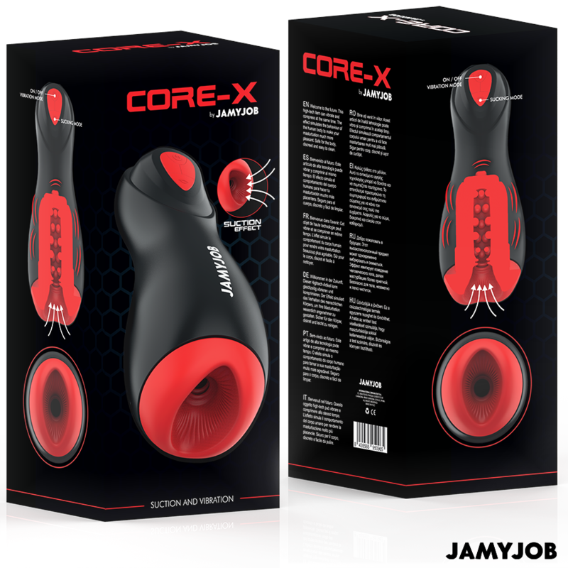 JAMYJOB - CORE-X MASTURBADOR AUTOMÁTICO 5 MODOS DE ONDAS ESTIMULADORAS E VIBRAÇÃO