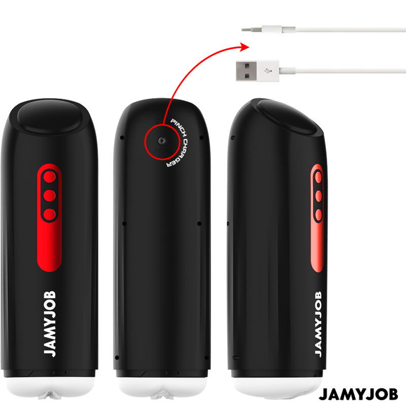 JAMYJOB - PHANTOM MASTURBADOR VAGINA AUTOMÁTICO 5 MODOS DE ONDAS ESTIMULADORAS E EMPUXO