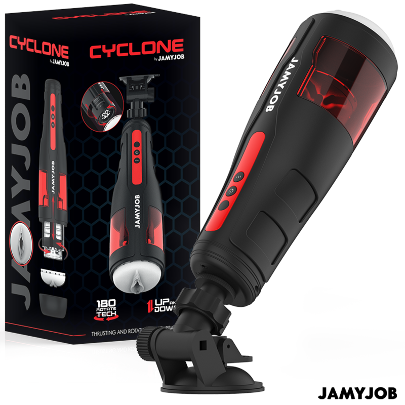 JAMYJOB - CYCLONE MASTURBADOR VAGINA AUTOMÁTICO 10 MODOS DE ROTAÇÃO E EMPUXO