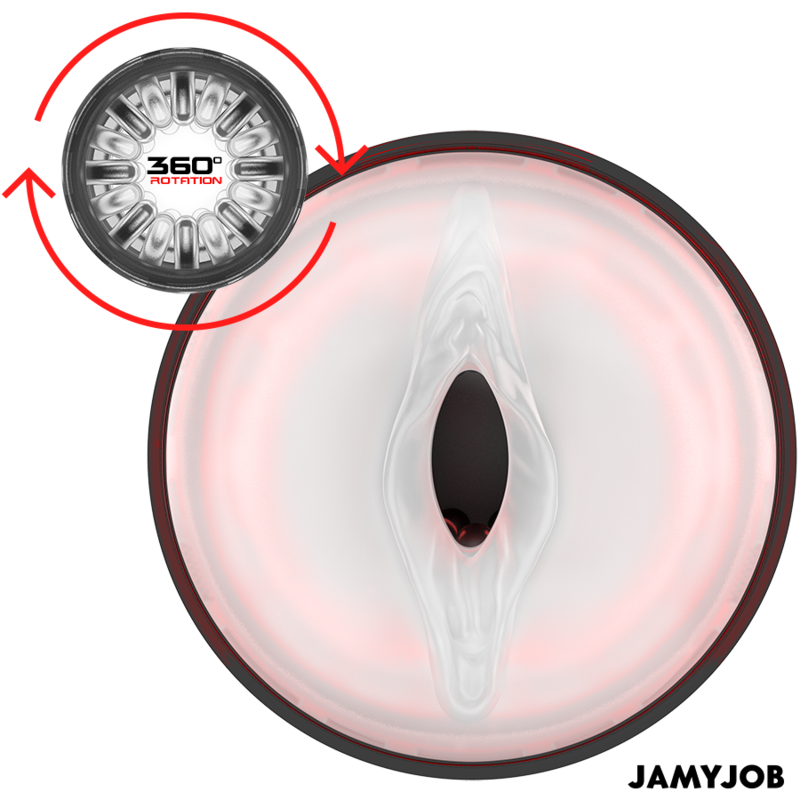 JAMYJOB - CYCLONE MASTURBADOR VAGINA AUTOMÁTICO 10 MODOS DE ROTAÇÃO E EMPUXO