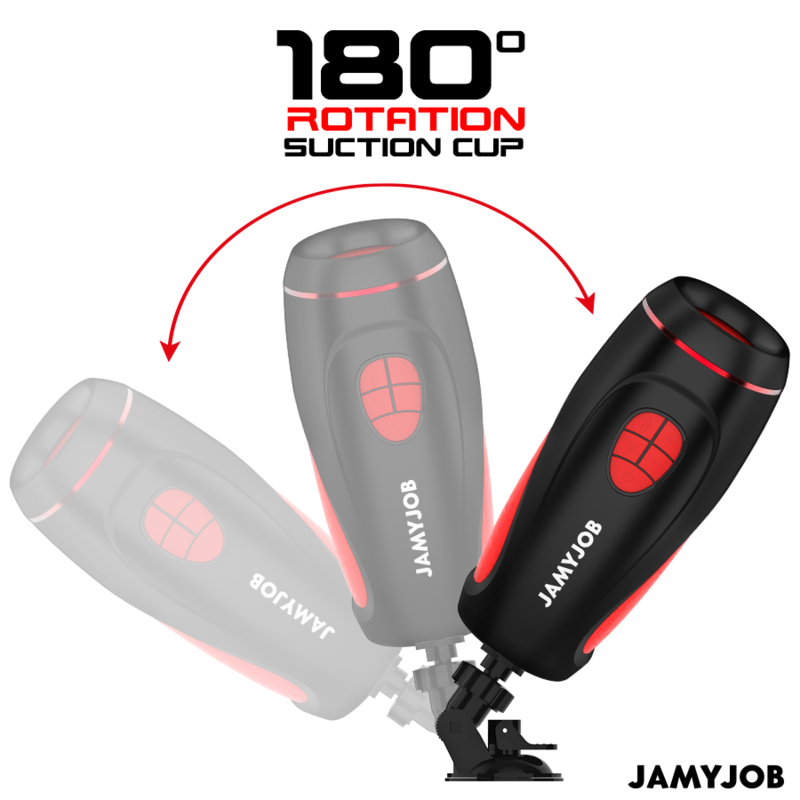 JAMYJOB - PYSTON BASE MASTURBADOR AUTOMÁTICO COM DILDO E CONTROLO REMOTO