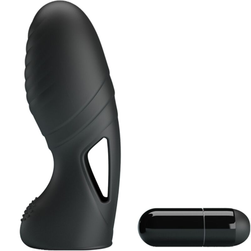 PRETTY LOVE - LICH VIBRADOR DE DEDO SILICONE PRETO
