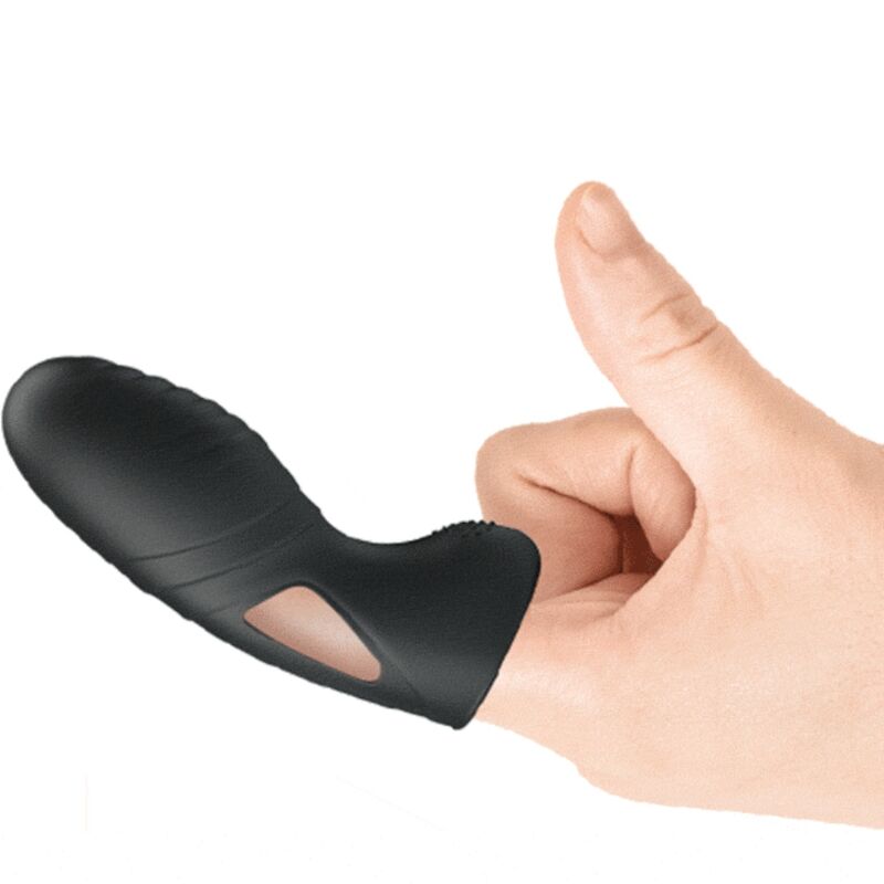 PRETTY LOVE - LICH VIBRADOR DE DEDO SILICONE PRETO