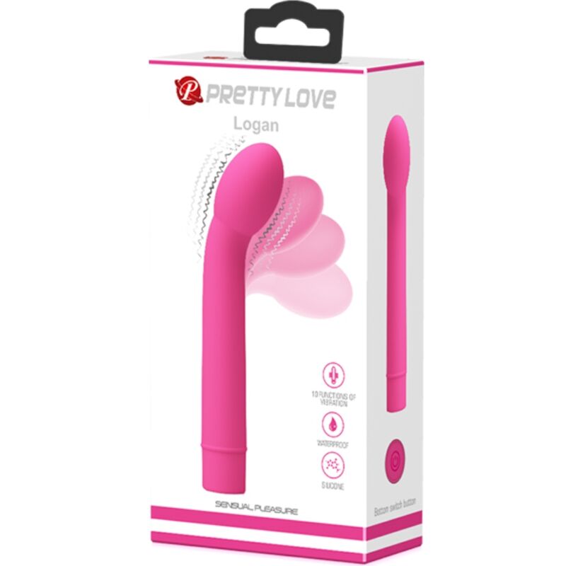 PRETTY LOVE - LOGAN G-SPOT VIBRADOR 10 VIBRAÇÕES ROSA