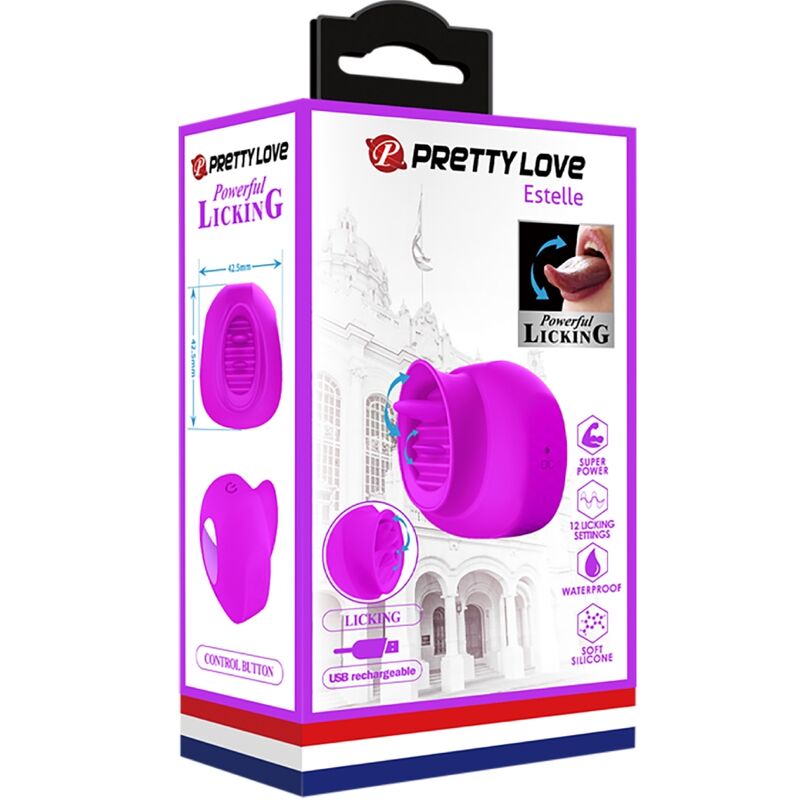 PRETTY LOVE - MASSAJADOR & VIBRADOR 12 VIBRAÇÕES COM CONTROLO REMOTO ROXO