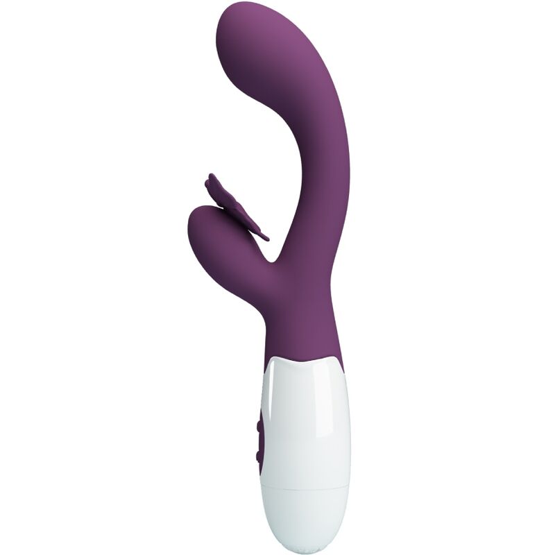 PRETTY LOVE - BUTTERFLY KISS VIBRADOR RABBIT & ESTIMULADOR DE PONTO G ROXO
