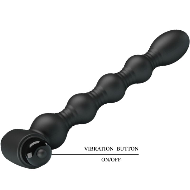 PRETTY LOVE - LYNN PLUG ANAL EM SILICONE 10 VIBRAÇÕES PRETO