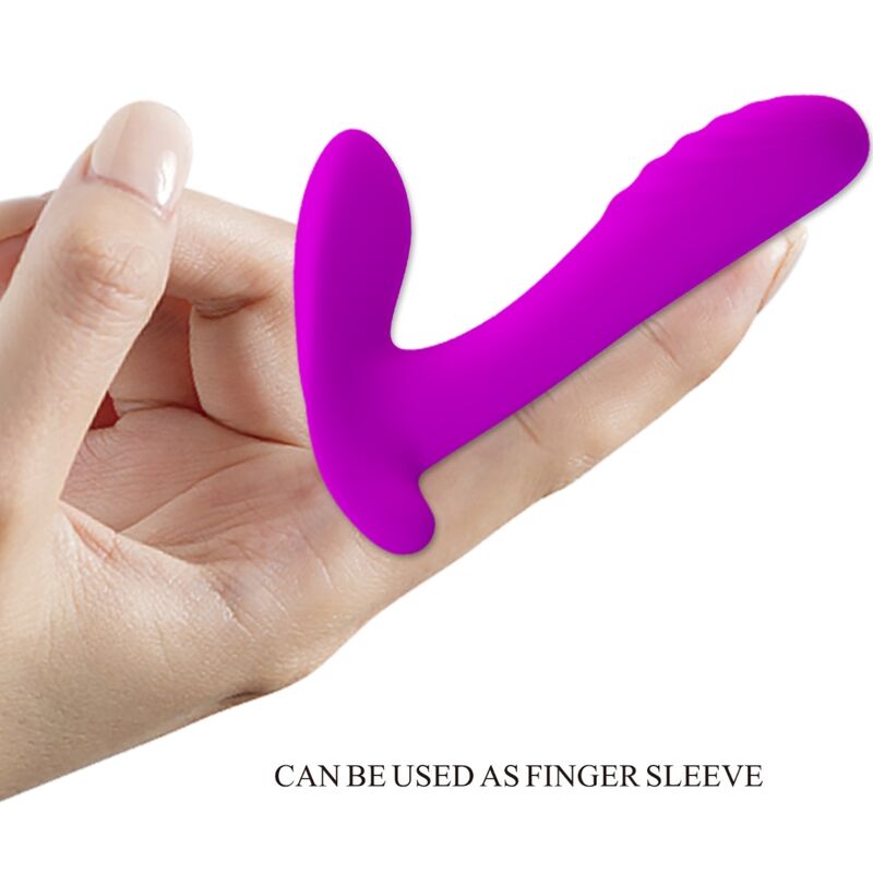 PRETTY LOVE - THUNDERBIRD VIBRADOR DUPLO STRAP-ON COM CONTROLO REMOTO ROXO