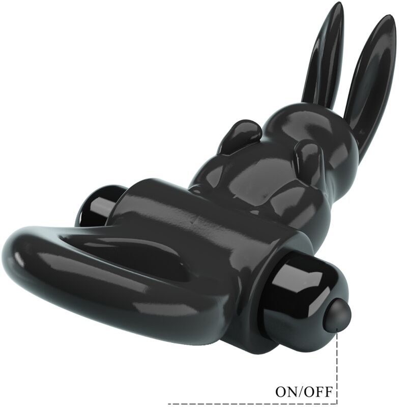 PRETTY LOVE - RING VIBRATOR RABBIT EXCITING RING 10 VIBRATIONS BLACK