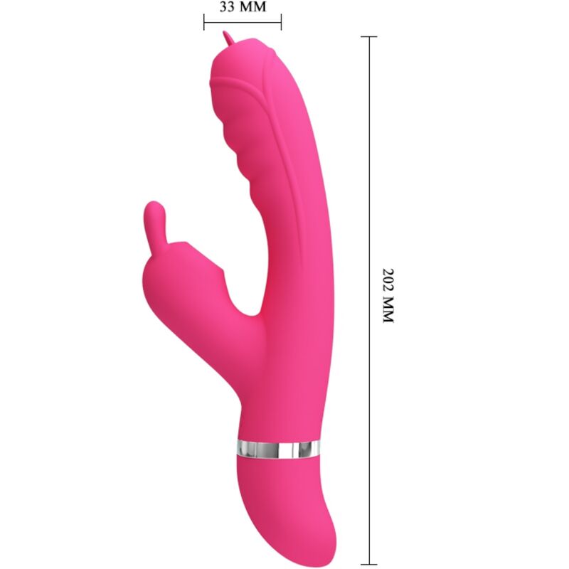 PRETTY LOVE - KELPIE ESTIMULADOR STRAP-ON DUPLO ROXO