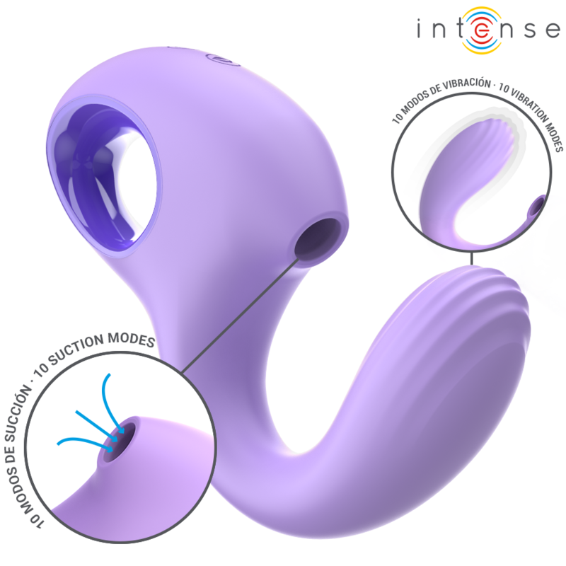 INTENSE - BAXTER VIBRADOR & ESTIMULADOR ROXO