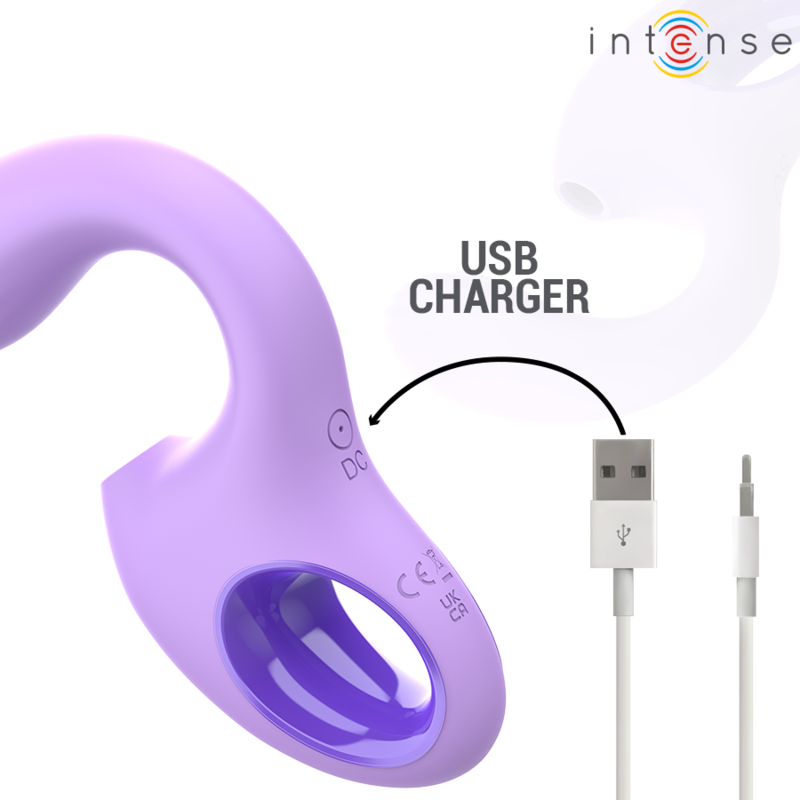 INTENSE - BAXTER VIBRADOR & ESTIMULADOR ROXO