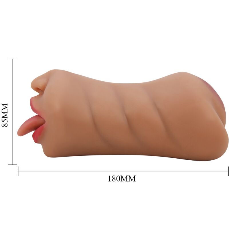 CRAZY BULL - SARAH MASTURBADOR DUPLO BOCA & VAGINA NATURAL