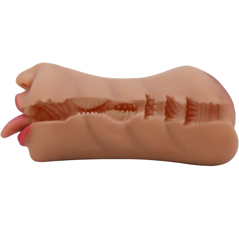 CRAZY BULL - SARAH MASTURBADOR DUPLO BOCA & VAGINA NATURAL