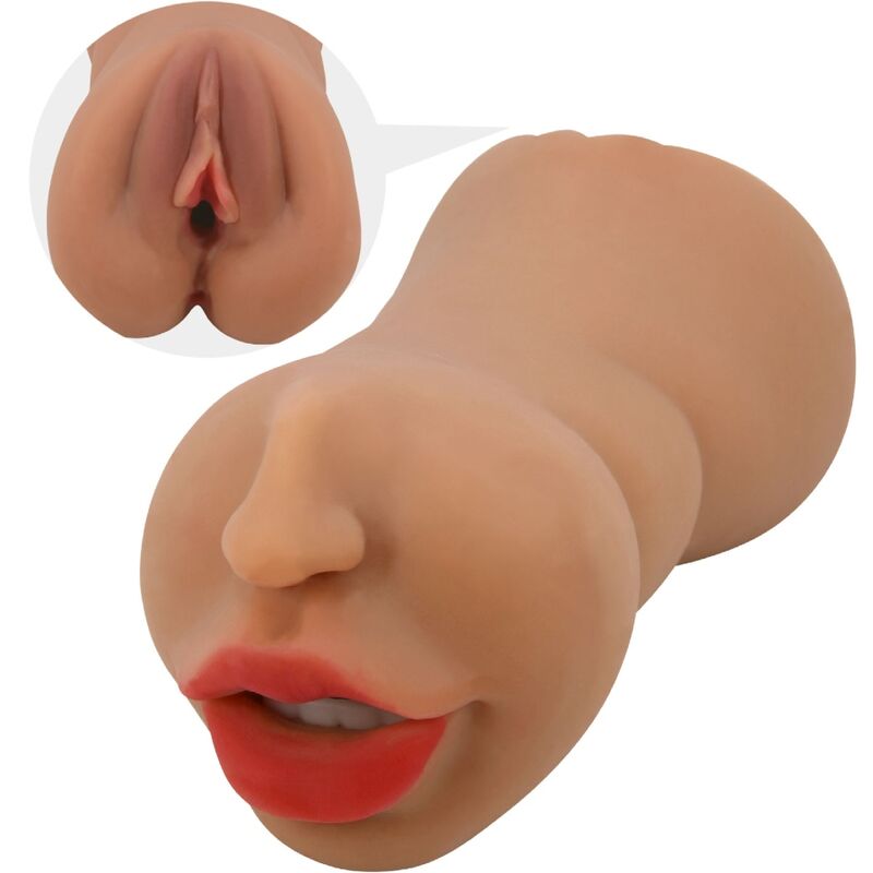 CRAZY BULL - ZOEY DOUBLE MASTURBATOR MOUTH &amp; NATURAL VAGINA