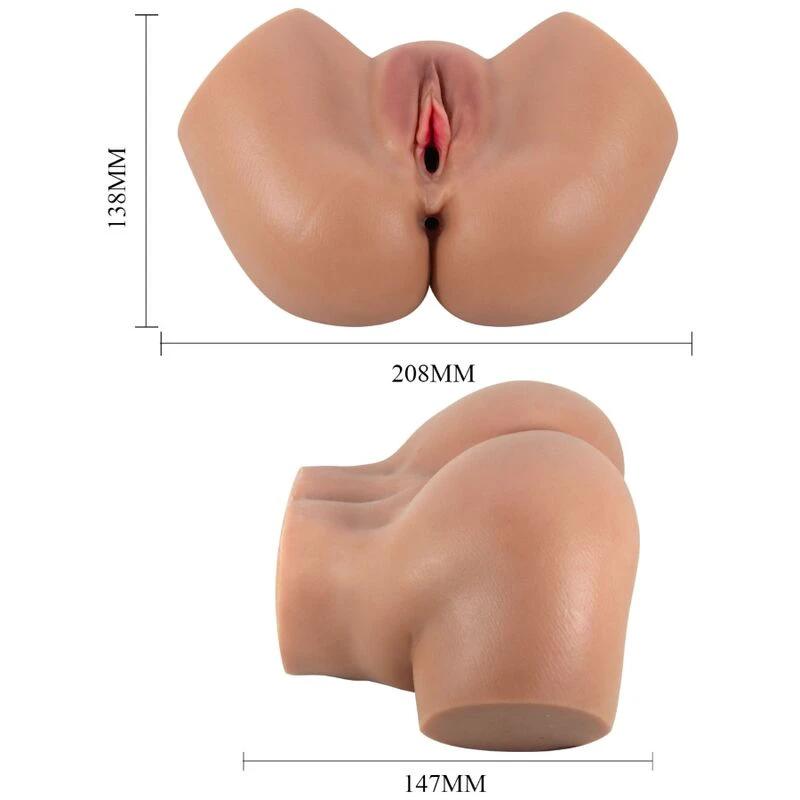 HAILEY TRASEIRO VIBRADOR COM VAGINA E ÂNUS REALÍSTICO CONTROLE REMOTO - Sex Shop Sexy