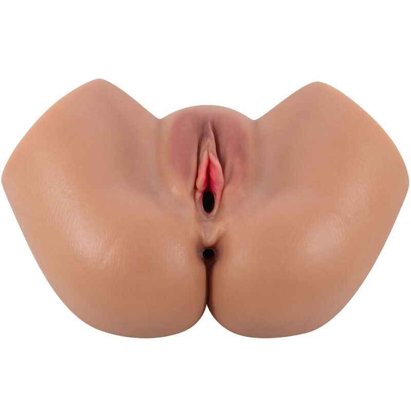 CRAZY BULL - VIBRADOR HAILEY BUTT COM CONTROLE REMOTO REALISTA DE VAGINA E ÂNUS