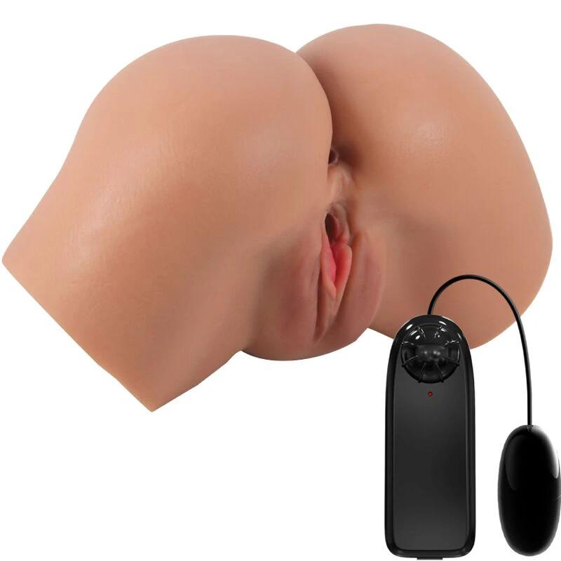 HAILEY TRASEIRO VIBRADOR COM VAGINA E ÂNUS REALÍSTICO CONTROLE REMOTO - Sex Shop Sexy