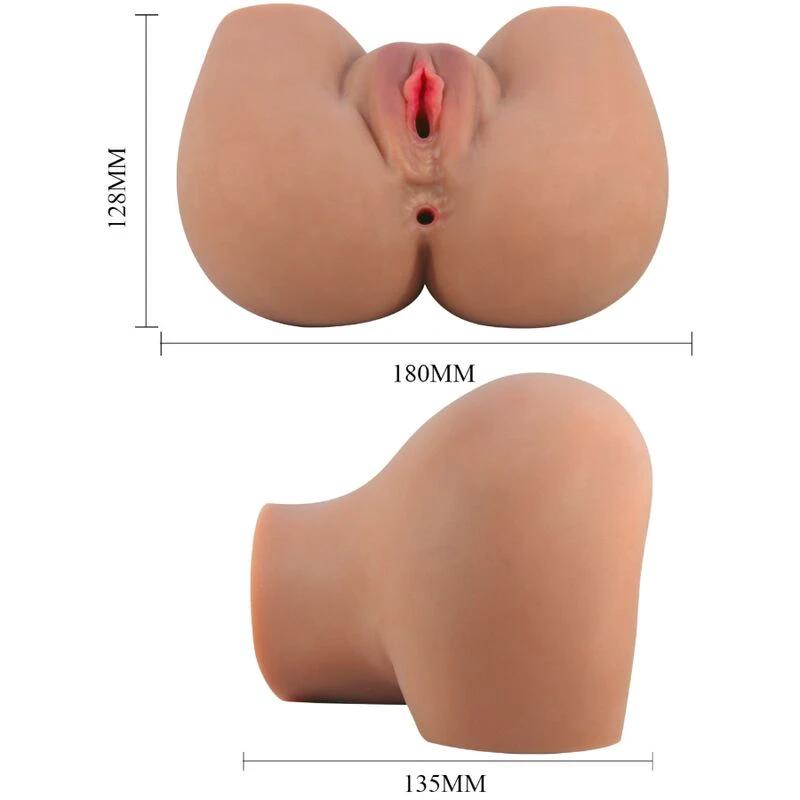 MILA TRASEIRO VIBRADOR COM VAGINA E ÂNUS REALÍSTICO CONTROLE REMOTO - Sex Shop Sexy
