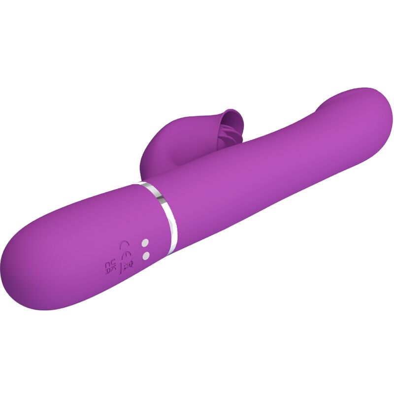 PRETTY LOVE - DEJON VIBRADOR RABBIT MULTIFUNÇÃO 3 EM 1 ROXO