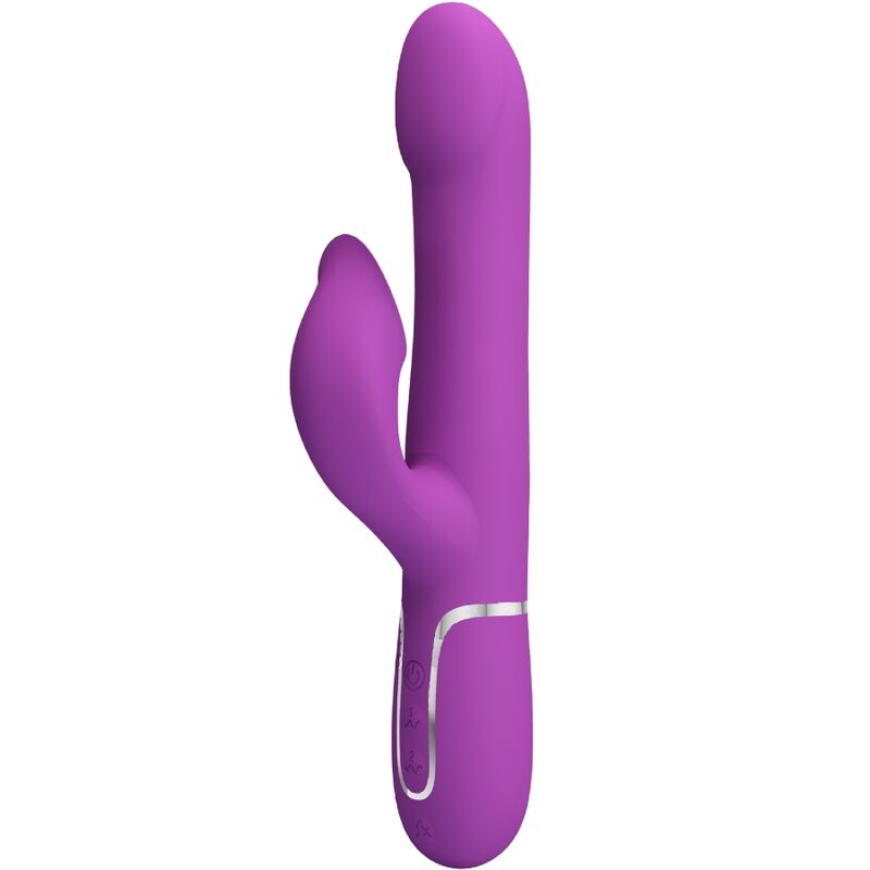 PRETTY LOVE - DEJON VIBRADOR RABBIT MULTIFUNÇÃO 3 EM 1 ROXO