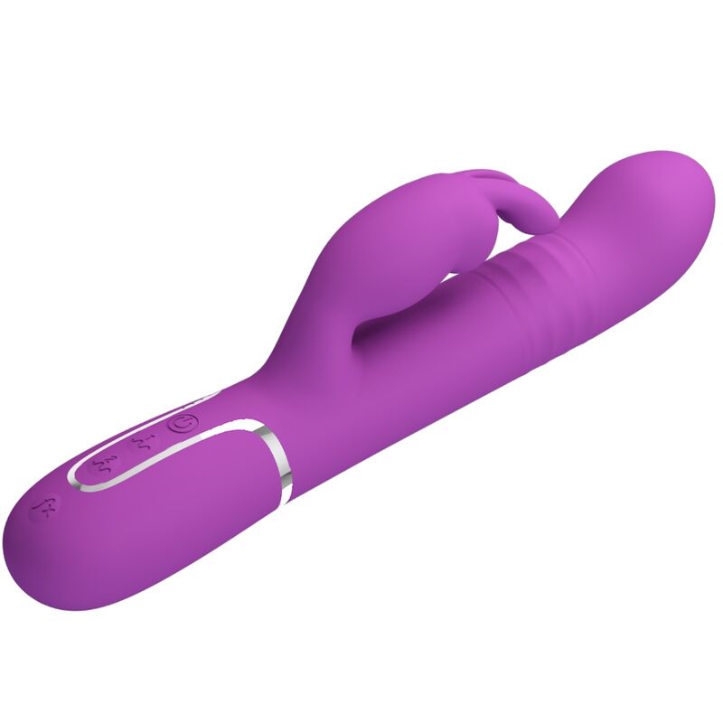 PRETTY LOVE - PERLITA VIBRADOR RABBIT MULTIFUNÇÃO 3 EM 1 ROXO